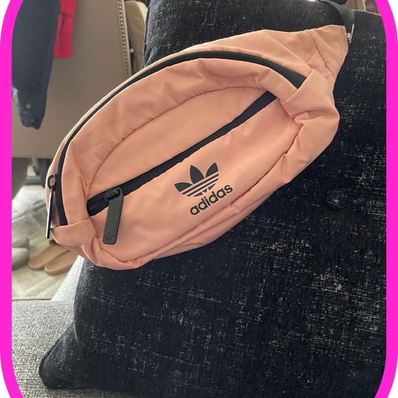 Adidas Pastel Pink Waist Bag. - Picture 1 of 3